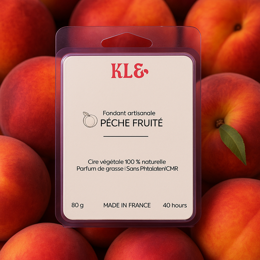 Fondants Parfumés en Carrés à Couper – Pêche Fruité – (80g)