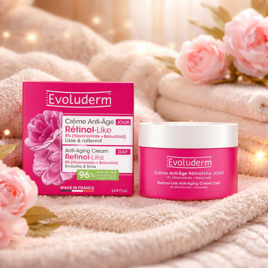 ✨ Crème Anti-Âge Rétinol-Like Jour – Evoluderm ✨