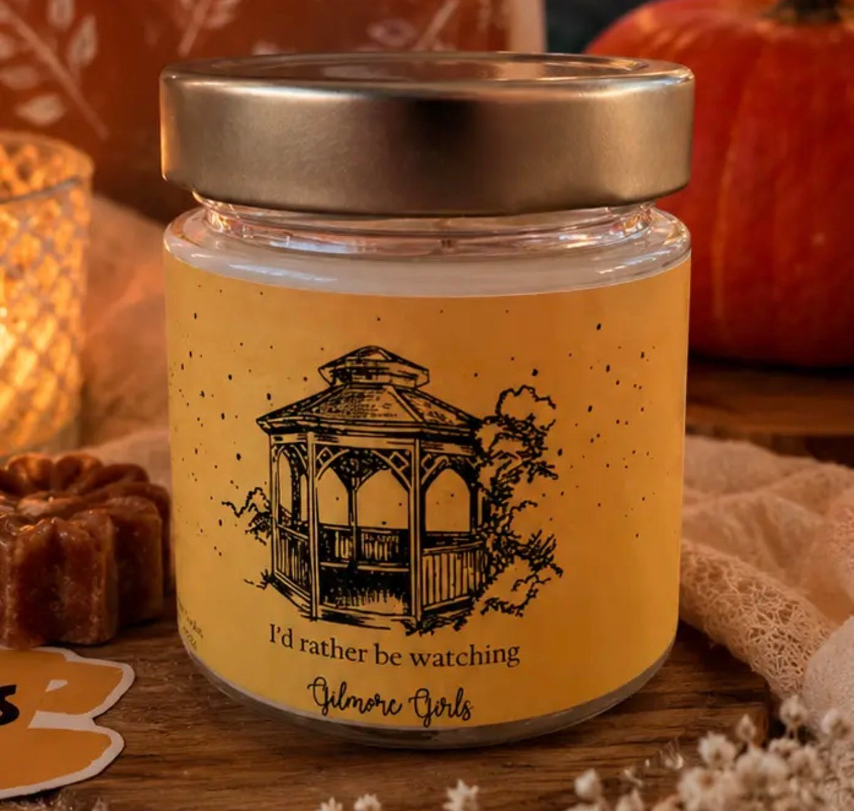 🍁🕯️ Bougie parfumée – Douceur d’Automne 🍎🍯