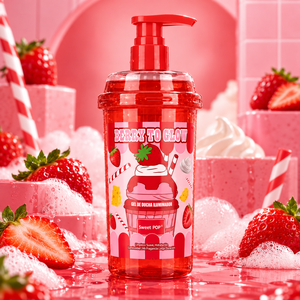 Gel douche fraise 🍓 500ml