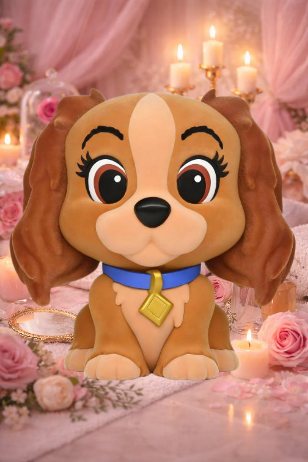 DISNEY DOGS - Lady - Tirelire Flocked