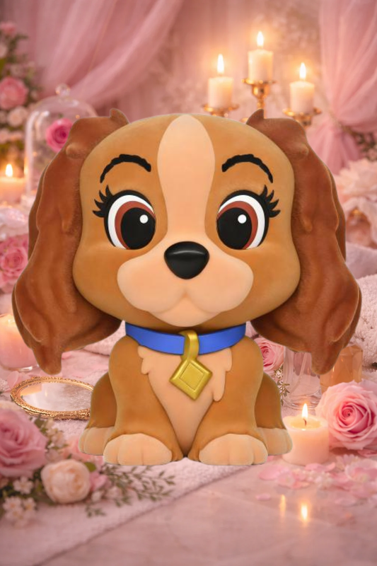 DISNEY DOGS - Lady - Tirelire Flocked