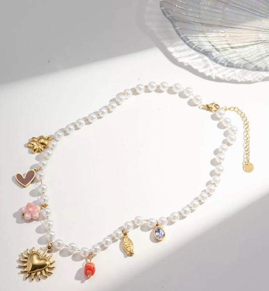 Collier Perles & Charms
