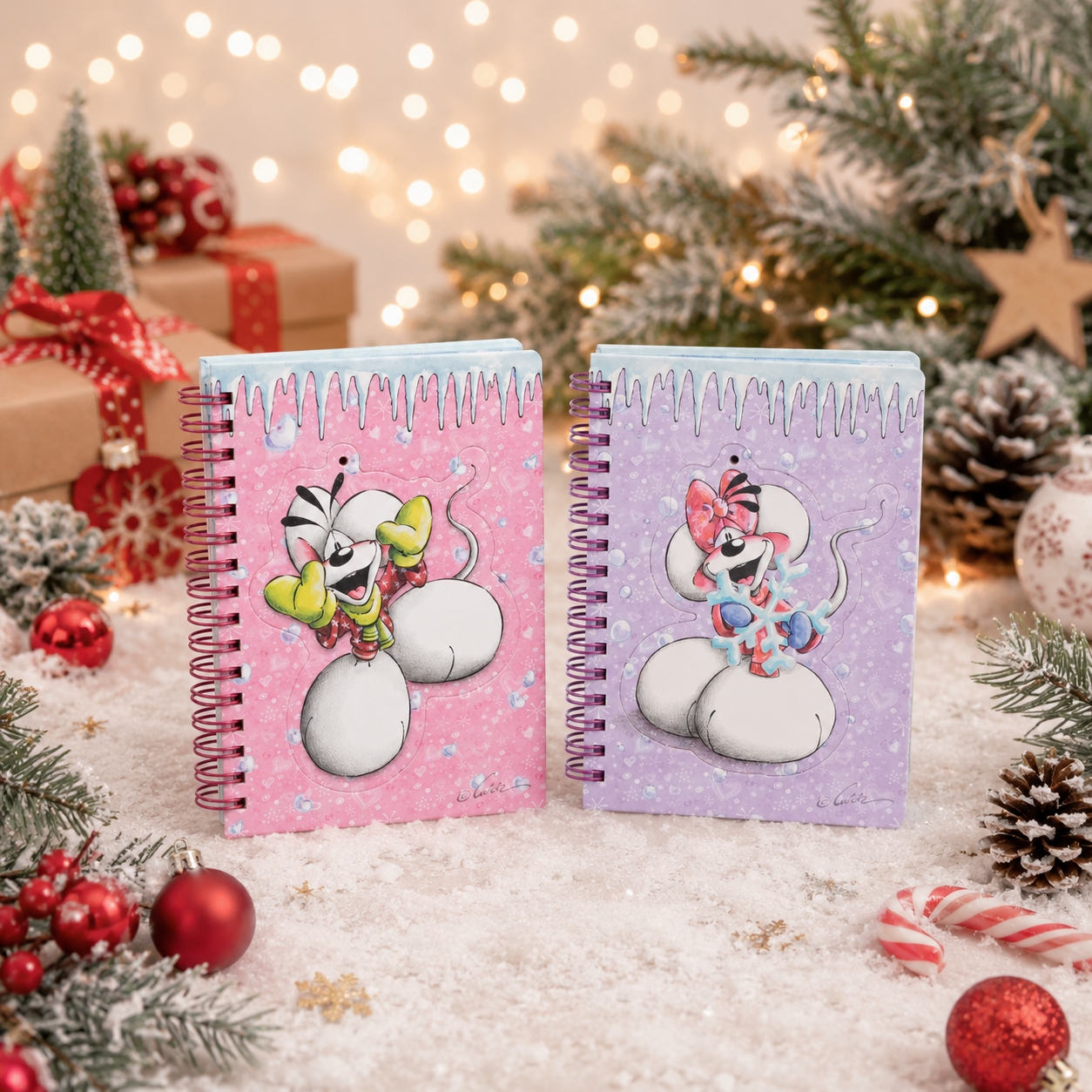 🎄 Carnet A6 Diddl – Silhouette de Noël détachable 🎄 PRÉCOMMANDE