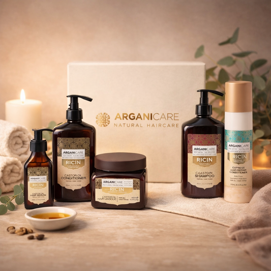 🌿 Coffret Arganicare Ricin – Soin complet pour des cheveux forts & sublimés