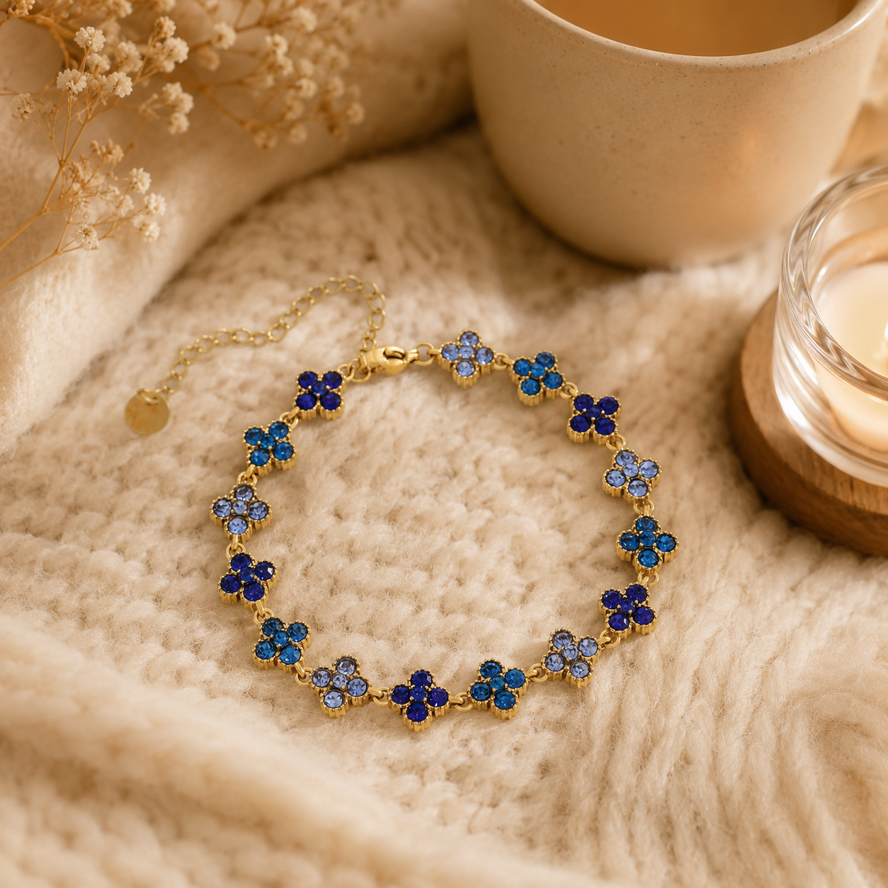 Bracelet chance bleu