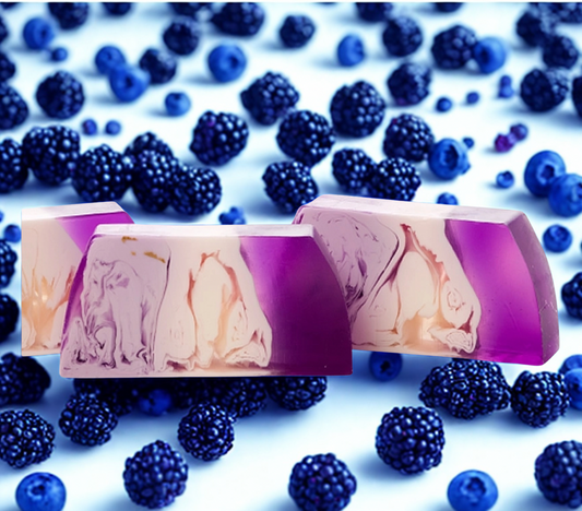 Tranche savon myrtille mûre