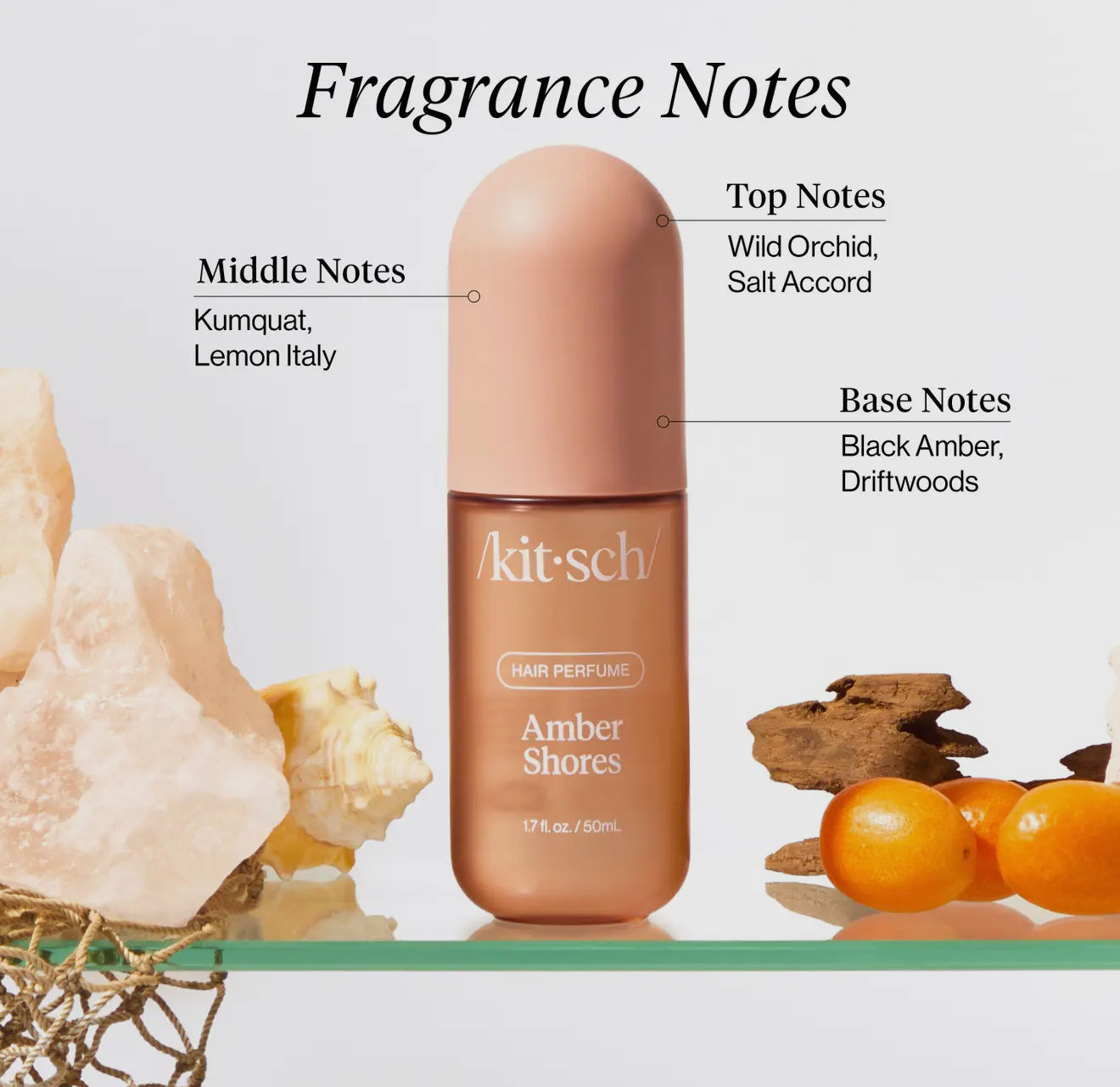 Parfum pour cheveux amber shores
