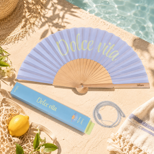 🌞 Éventail “Dolce Vita” – L’accessoire chic de votre été 🌞