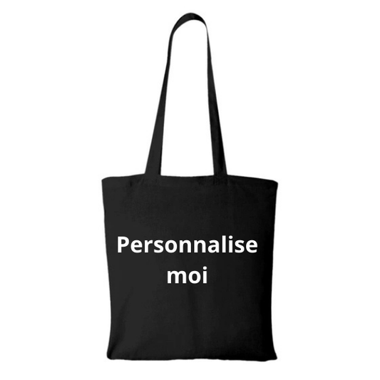 Personnalise ton TOTE BAG noir