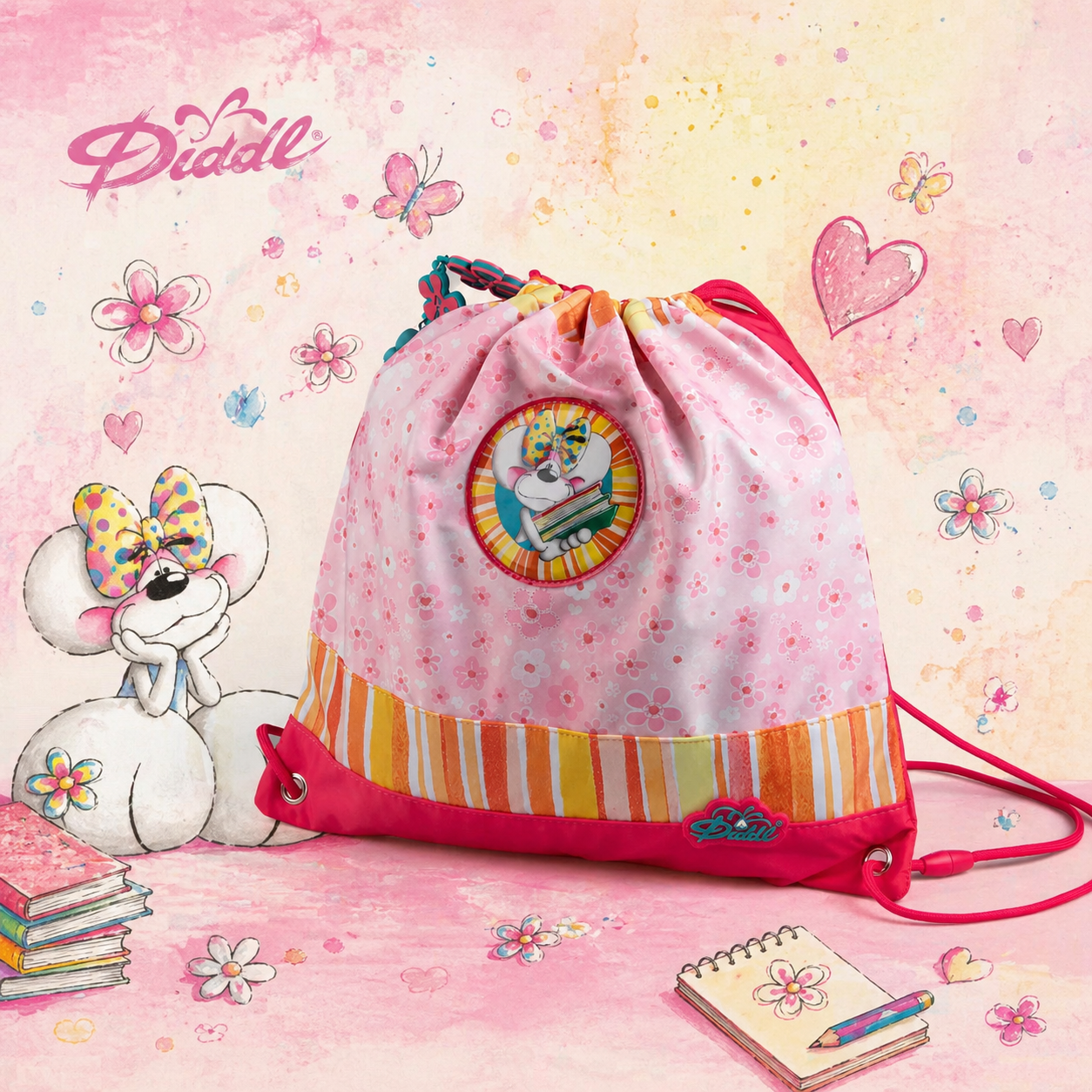 Sac gym rose Diddl PRÉCOMMANDE