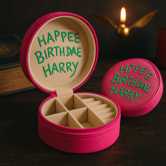 ✨ Coffret à bijoux Harry Potter – “Happee Birthdae Harry” ✨