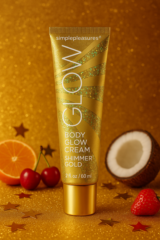 Crème éclat visage & corps pailletée Gold 60ml, senteur : Vanille