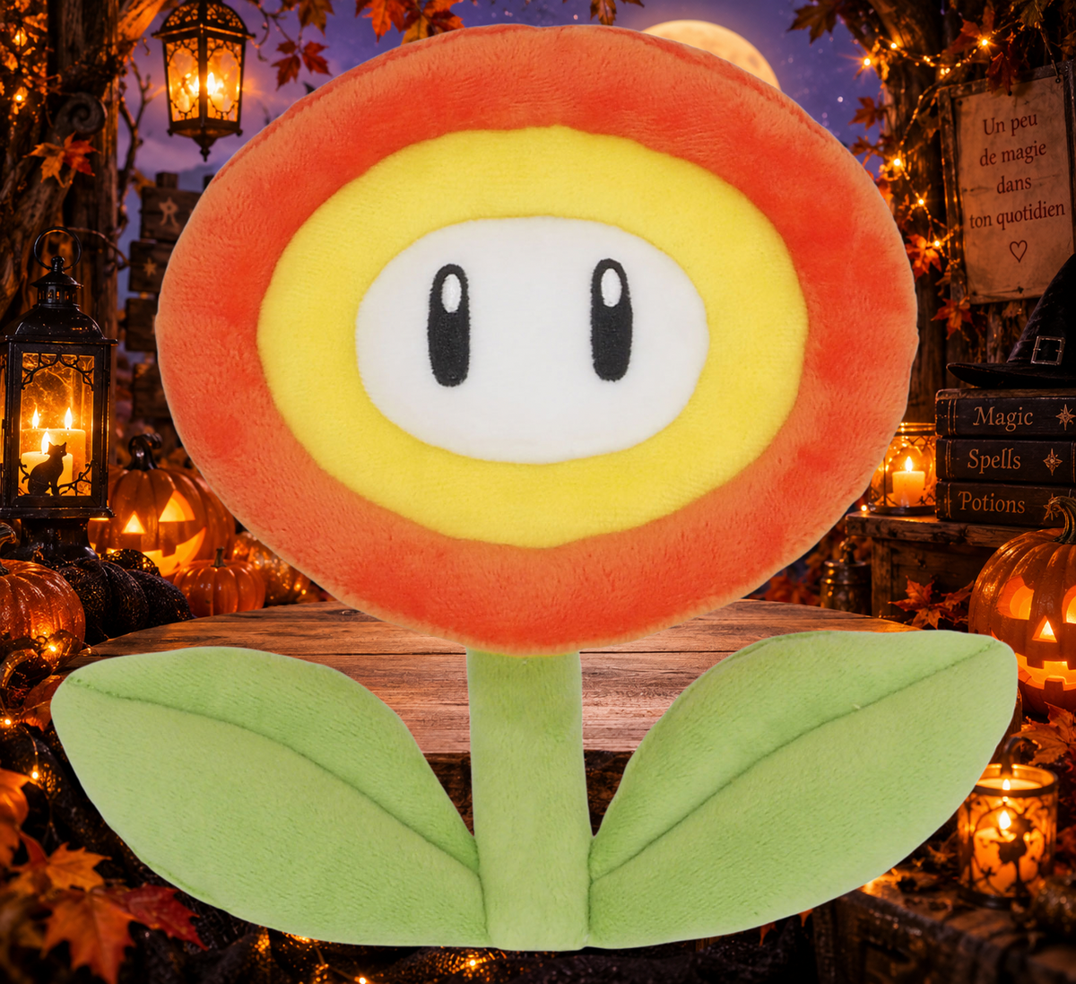 SUPER MARIO - Fleur de Feu - Peluche 18cm