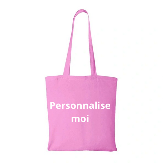 Personnalise ton TOTE BAG rose