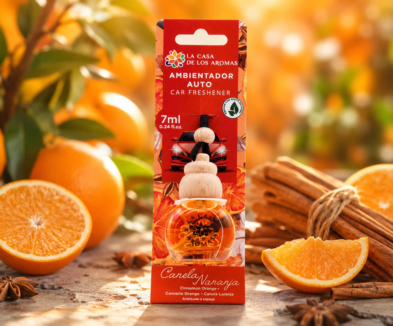 Désodorisant Voiture Canelle Orange - Casa de Los Aromas