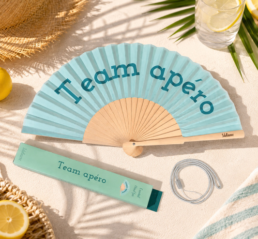 🌞 Éventail “Team apéro” – l’accessoire indispensable de votre été ! 🍹