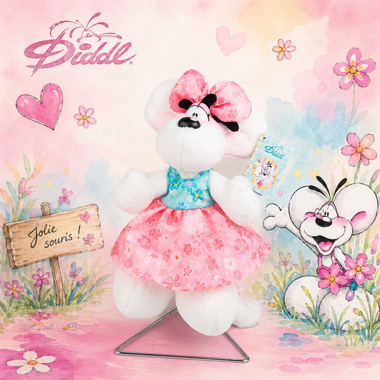 Peluche Diddlina Robe Summer 20 cm – DIDDL (Collection 2) 🌸 PRÉCOMMANDE