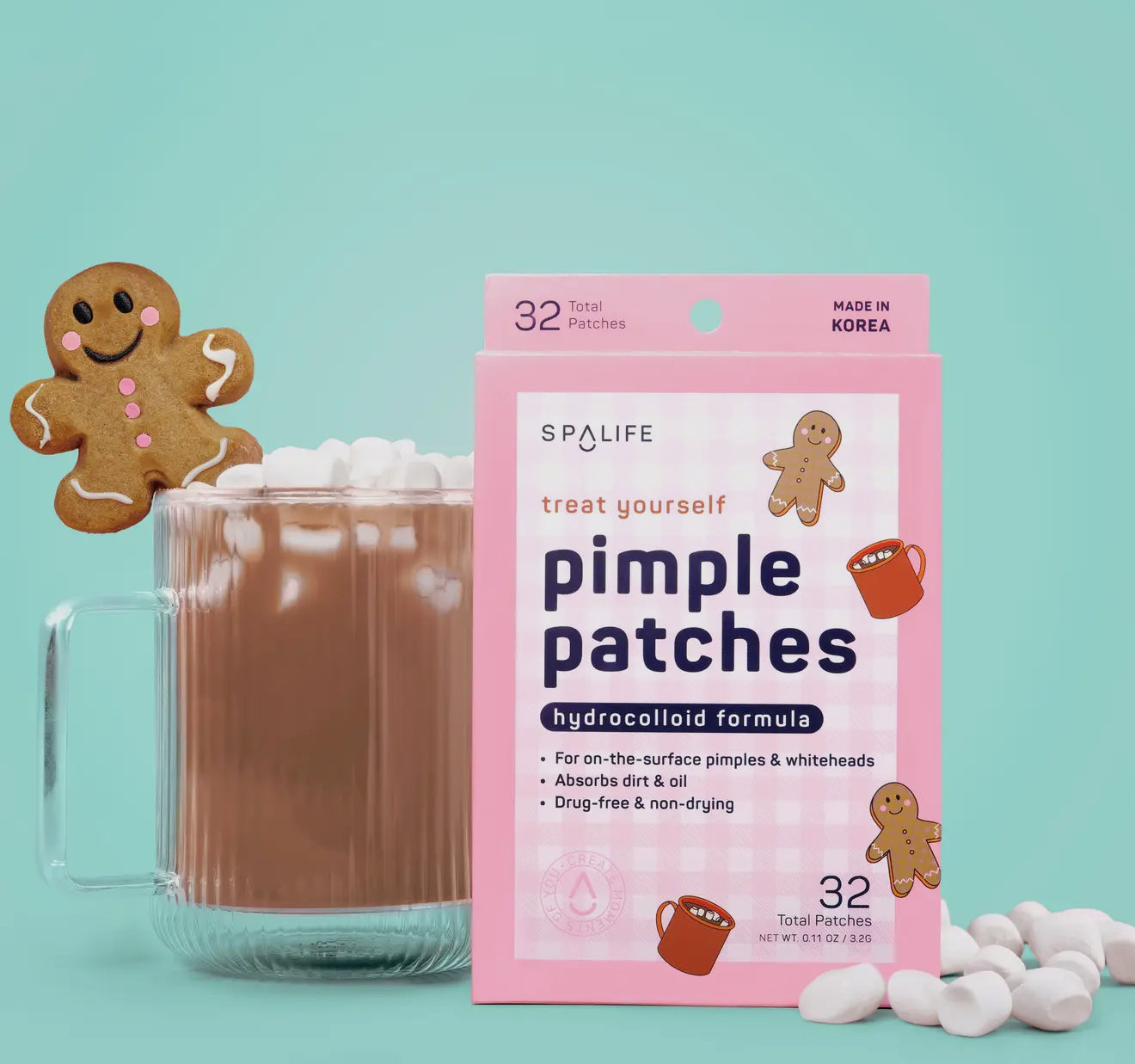 Patches Hydrocolloïdes pour Boutons -
Friandises de Noël - 72 unités