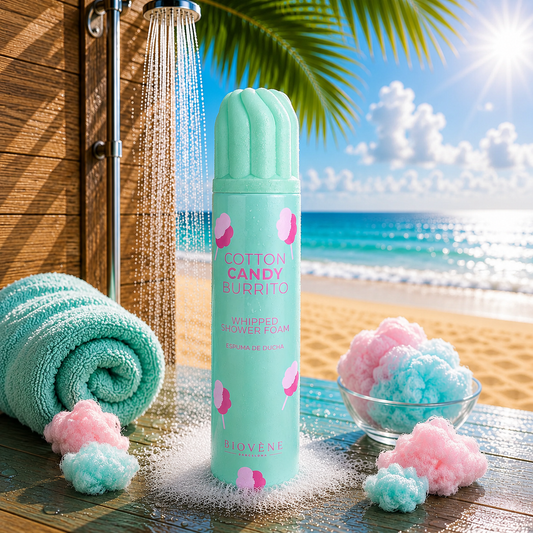 Mousse de douche barbe à papa ✨