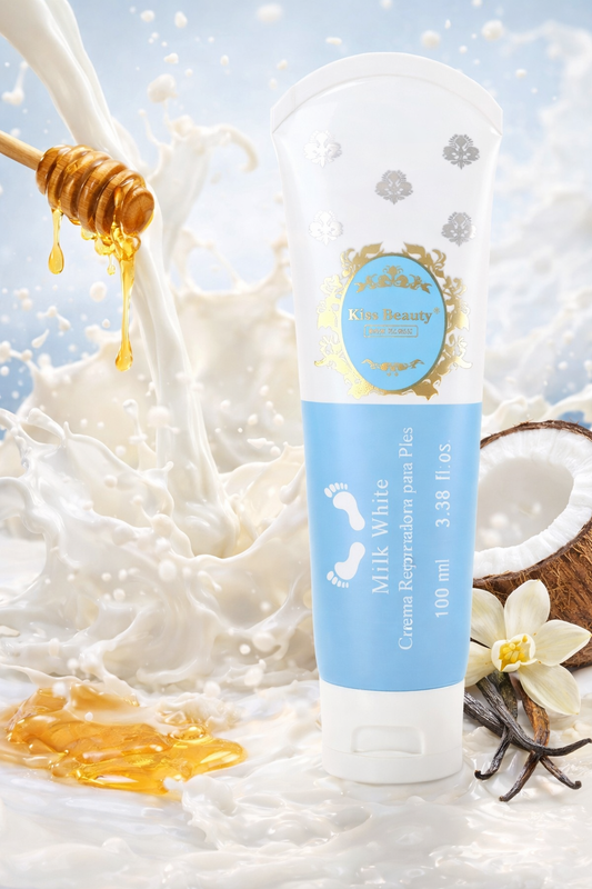 ✨ Crème Pieds Milk White – Nutrition & Douceur Intense ✨