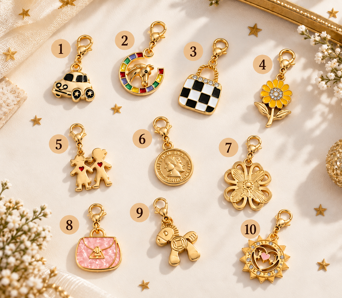 ✨💖 CHARMS DORÉS – VENDUS À L’UNITÉ 💖✨
