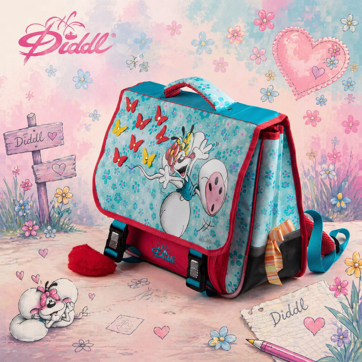 🎒 Cartable Bleu - DIDDL (Collection 2) PRÉCOMMANDE