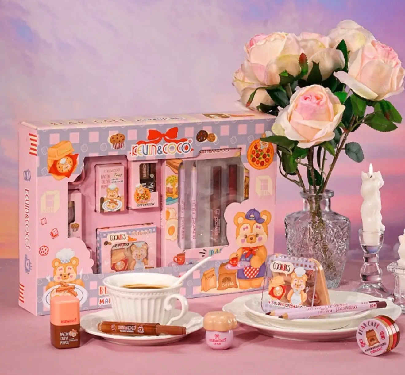 Coffret maquillage bear café ✨