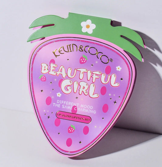 KIT DE BRILLANT À LÈVRES STRAWBERRY KISS