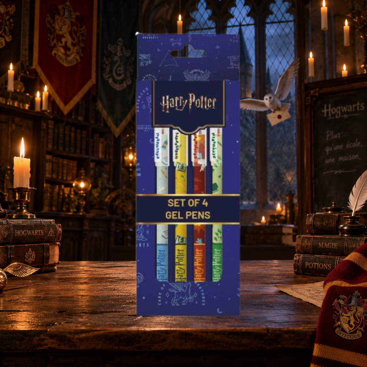 HARRY POTTER - Lot de 4 Stylo Effaçable