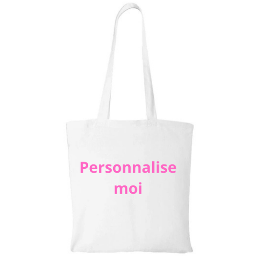 Personnalise ton TOTE BAG blanc