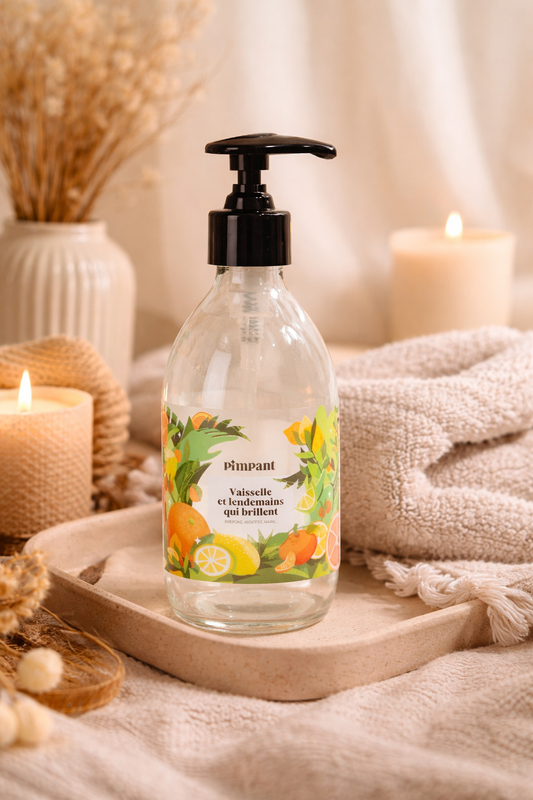 Bouteille vide Liquide Vaisselle Décor Agrumes 250ml