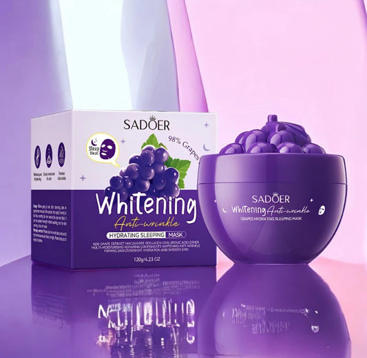 Masque Visage Nuit Raisin – Collagène, Acide Hyaluronique & Niacinamide