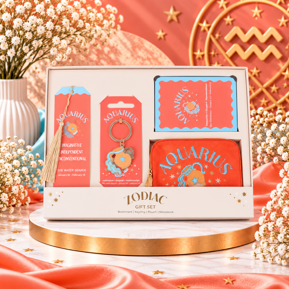 ♒✨ COFFRET CADEAU ASTROLOGIQUE VERSEAU – ZODIAC ✨♒