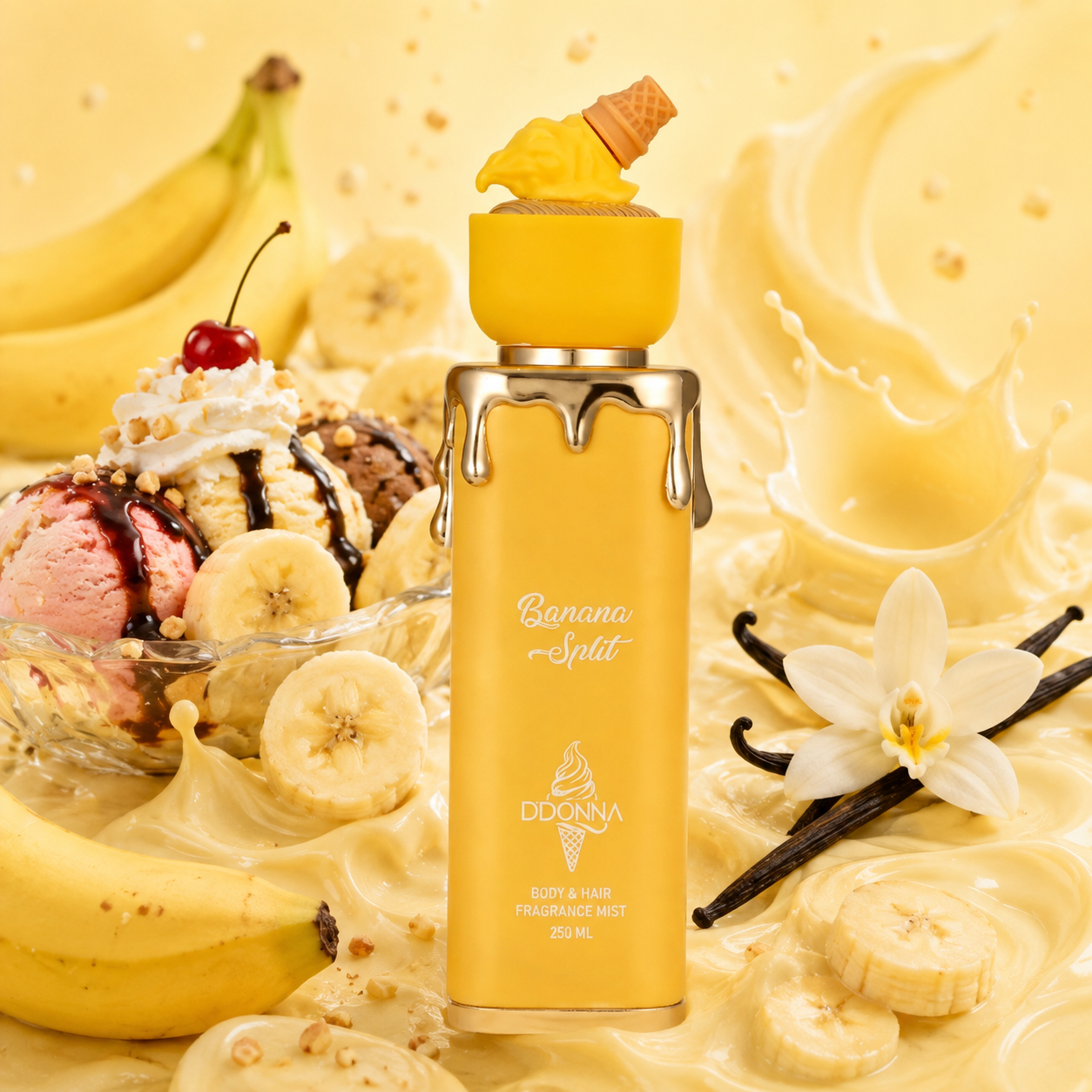 Brume Corps & Cheveux Banana Split 250ml - D'Donna ✨