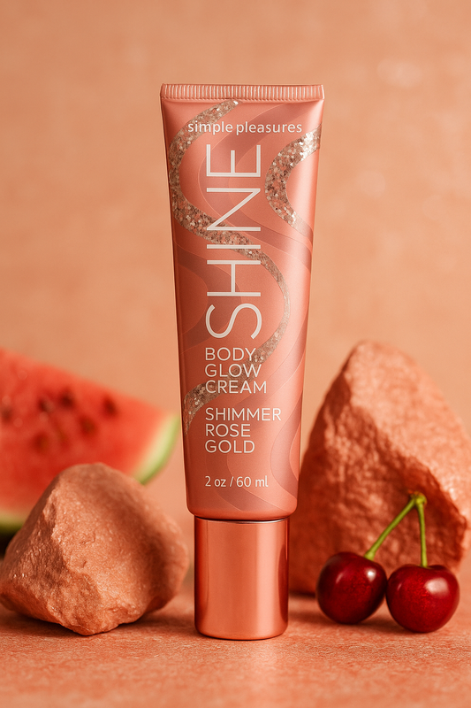 Crème éclat visage & corps pailletée Rose gold 60ml, senteur : Cherry Kiss
