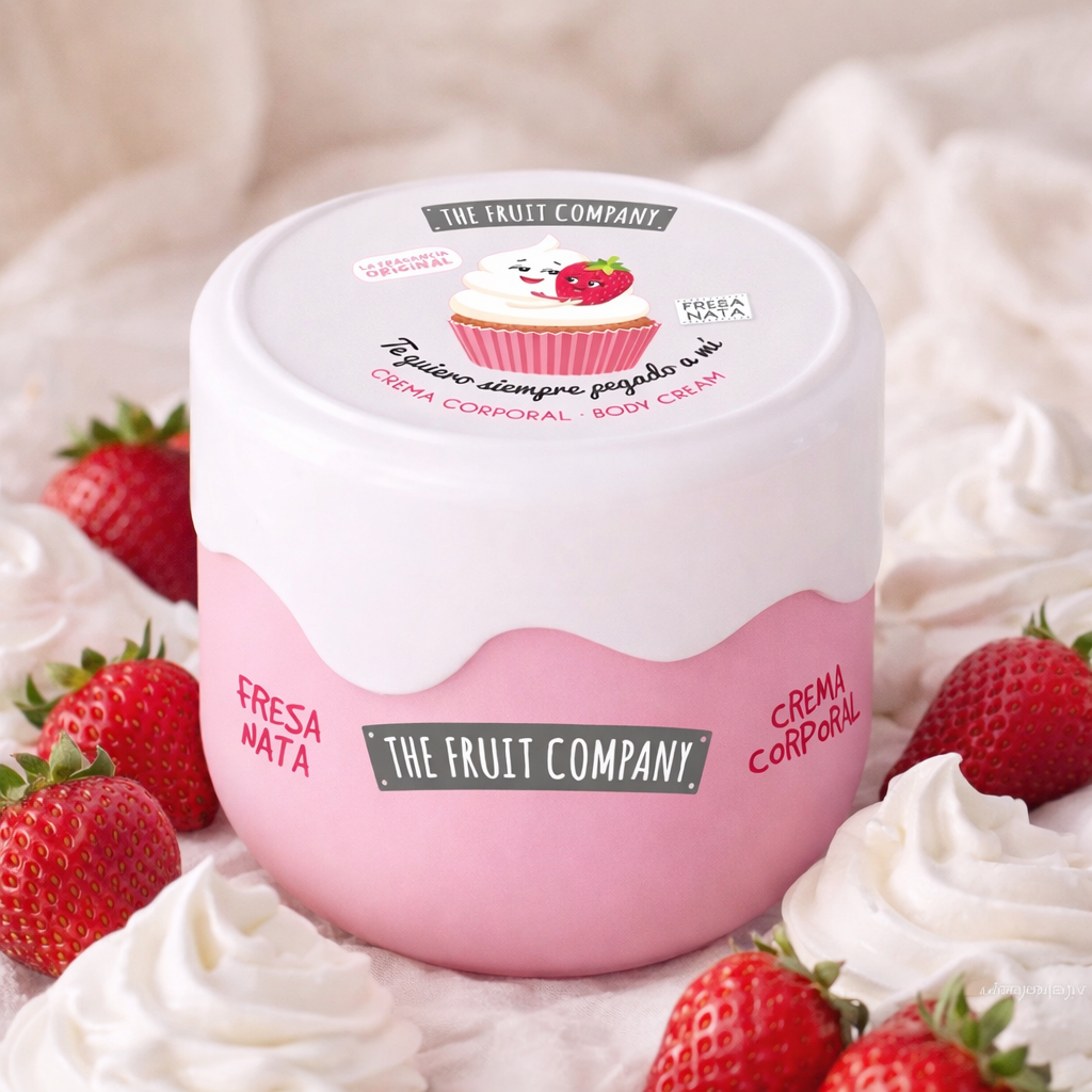 Crème Corps Fraise & Chantilly – 200 ml | The Fruit Company 🍓
