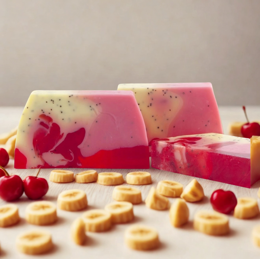 Tranche savon  banane cerise