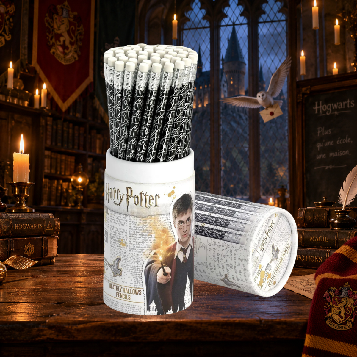 Crayon à papier reliques de la mort Harry Potter ✨