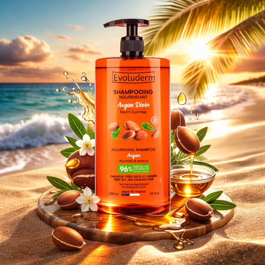 🌿 Shampooing Nourrissant Argan Divin – Evoluderm