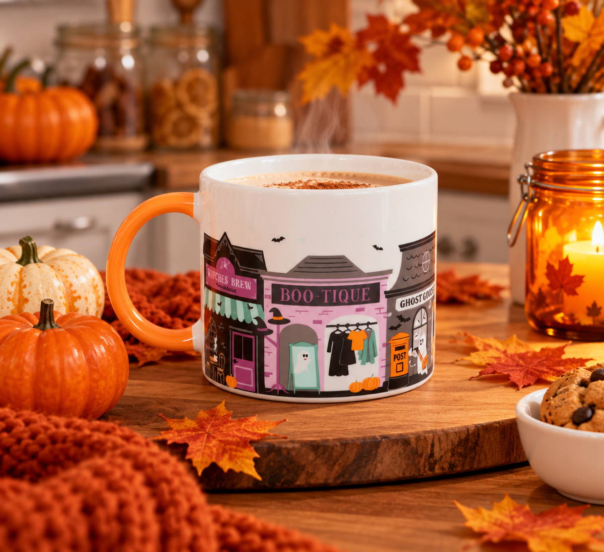 🎃 Mug Halloween « Boo-Tique » – 350 ml 👻🍂