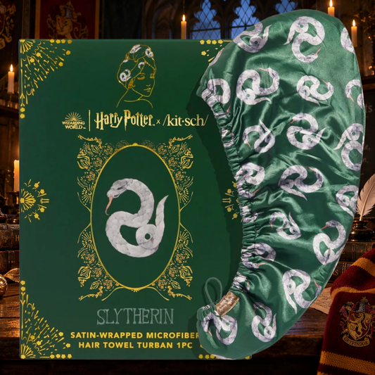 Serviette cheveux Serpentard 💚 Harry Potter