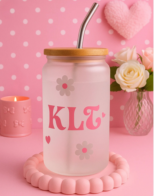 Verre avec paille KLT BEAUTY 🌸🌸