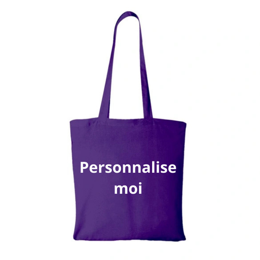 Personnalise ton TOTE BAG violet