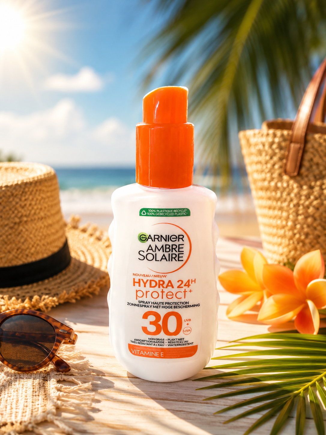 Crème solaire Garnier Ambre Solaire Hydra 24H Protect+ SPF 30 ☀️