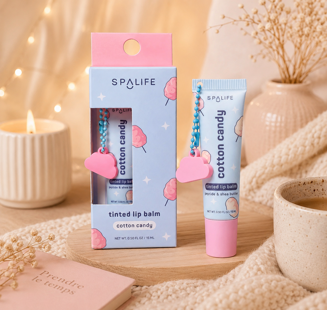 🍭 Baume à Lèvres Teinté – Cotton Candy