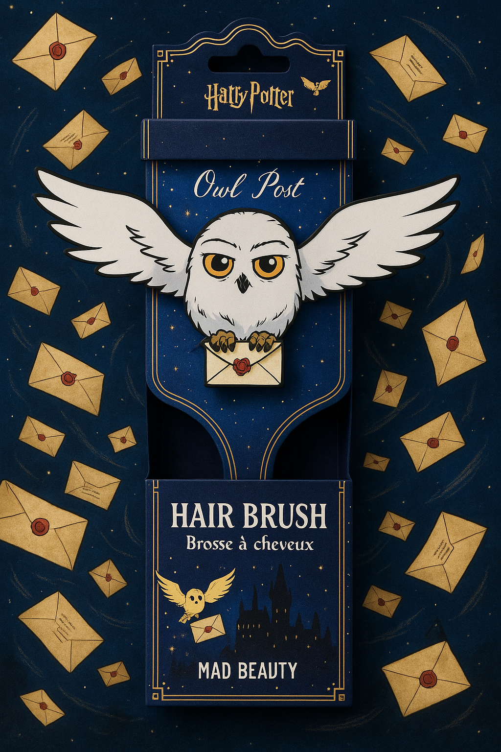 Brosse cheveux Hedwige HARRY POTTER 🪄