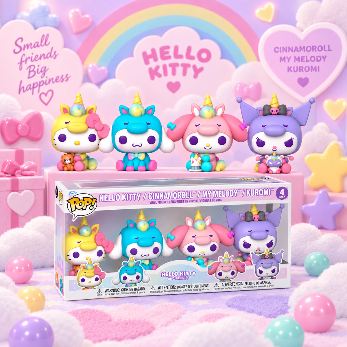 HELLO KITTY - POP Sanrio - 4PK ✨
