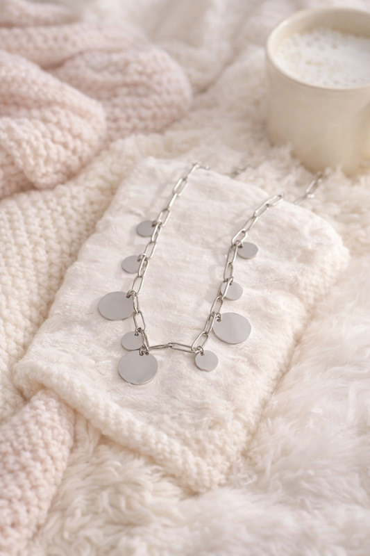 Collier Éclat Lunaire – Acier Inoxydable 🌸