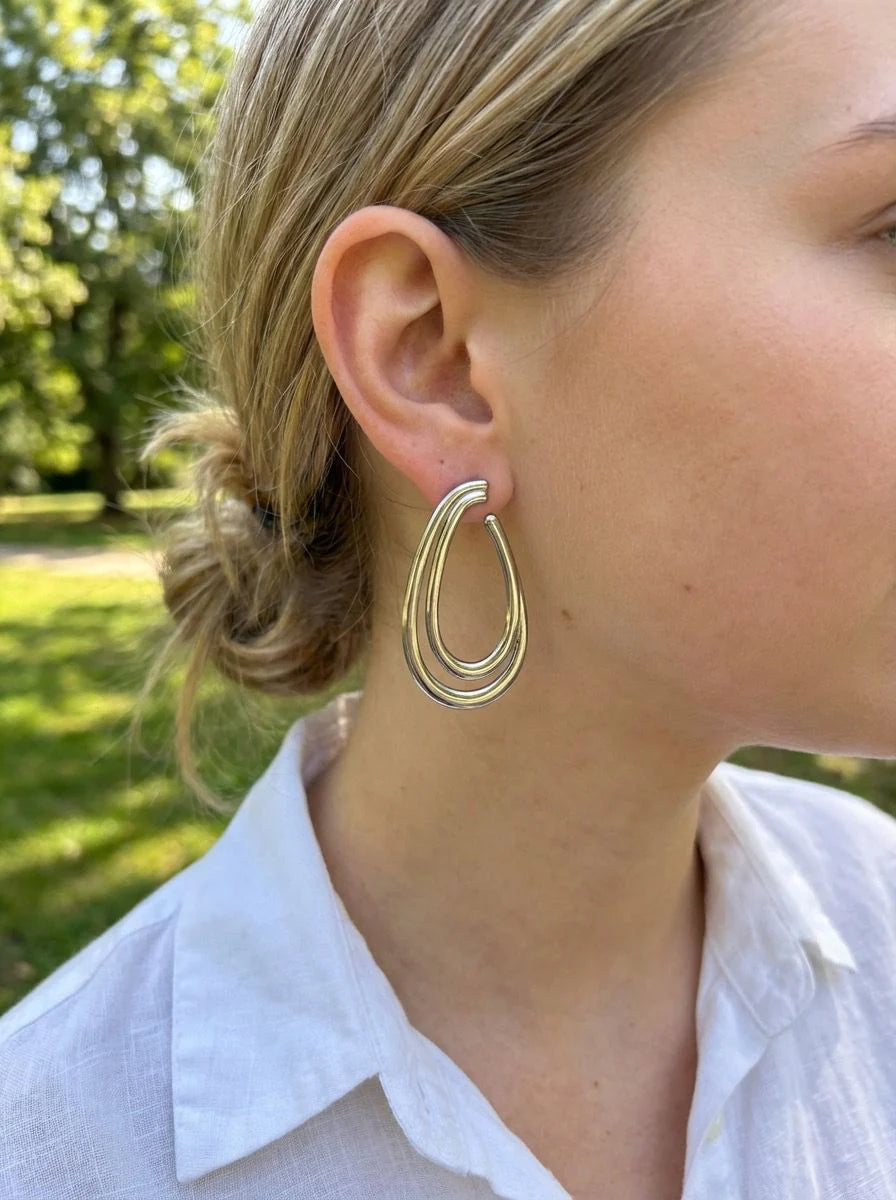 Boucles d'Oreilles Argentées